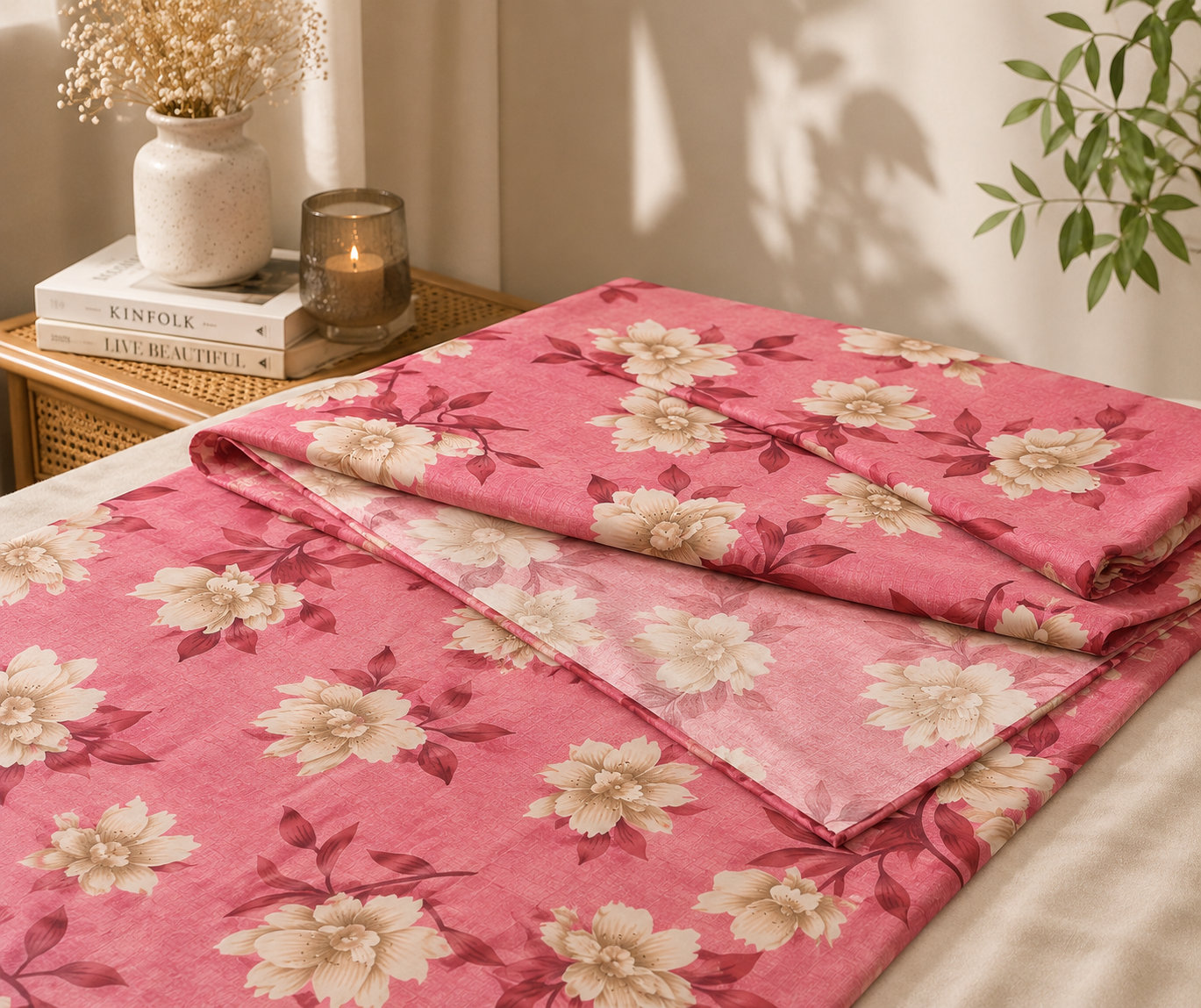 Premium Cotton Bedsheet | Soft & Comfortable Double Bed Sheet