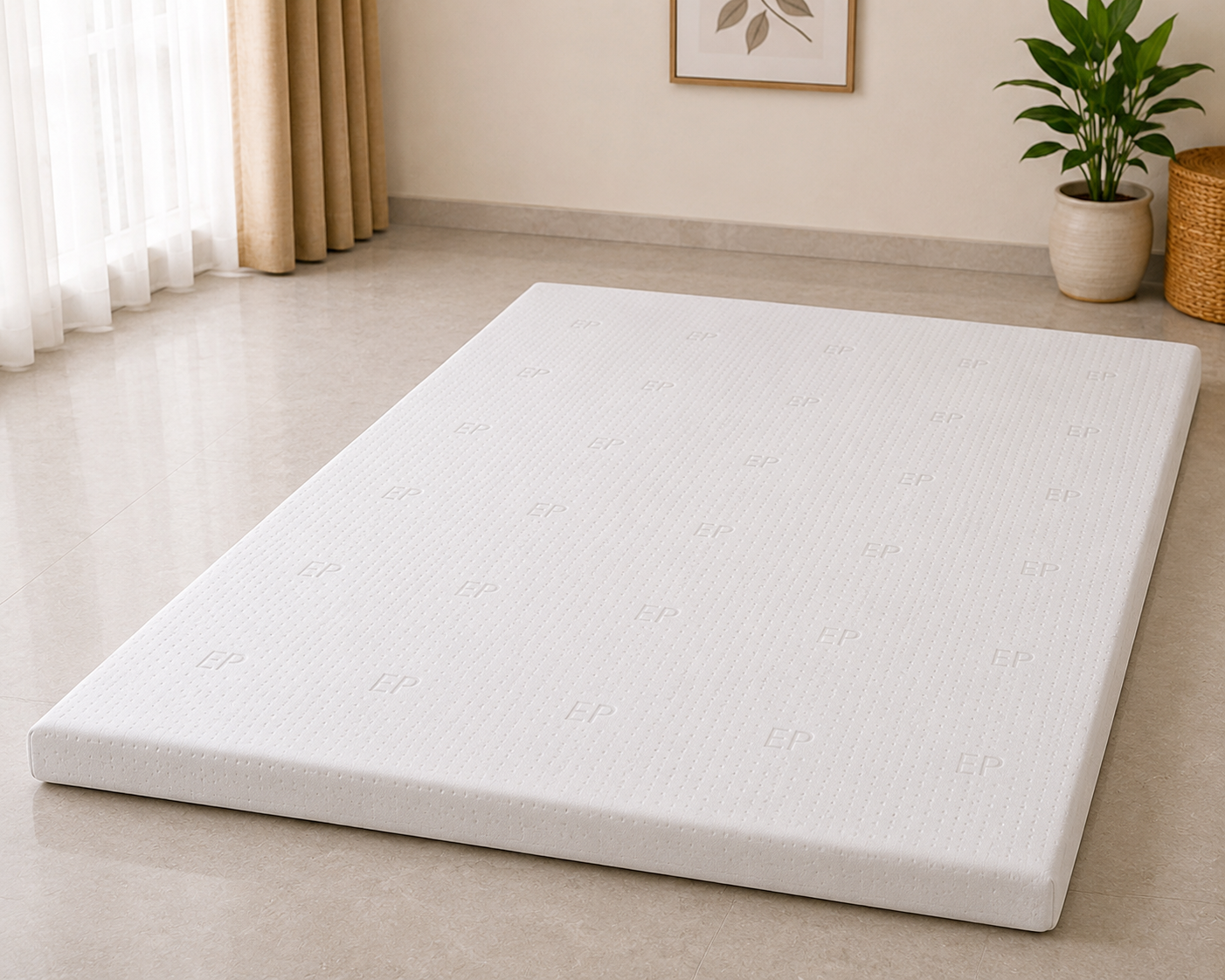 EP Mattress | High Quality White Foam Mattress for Home Use
