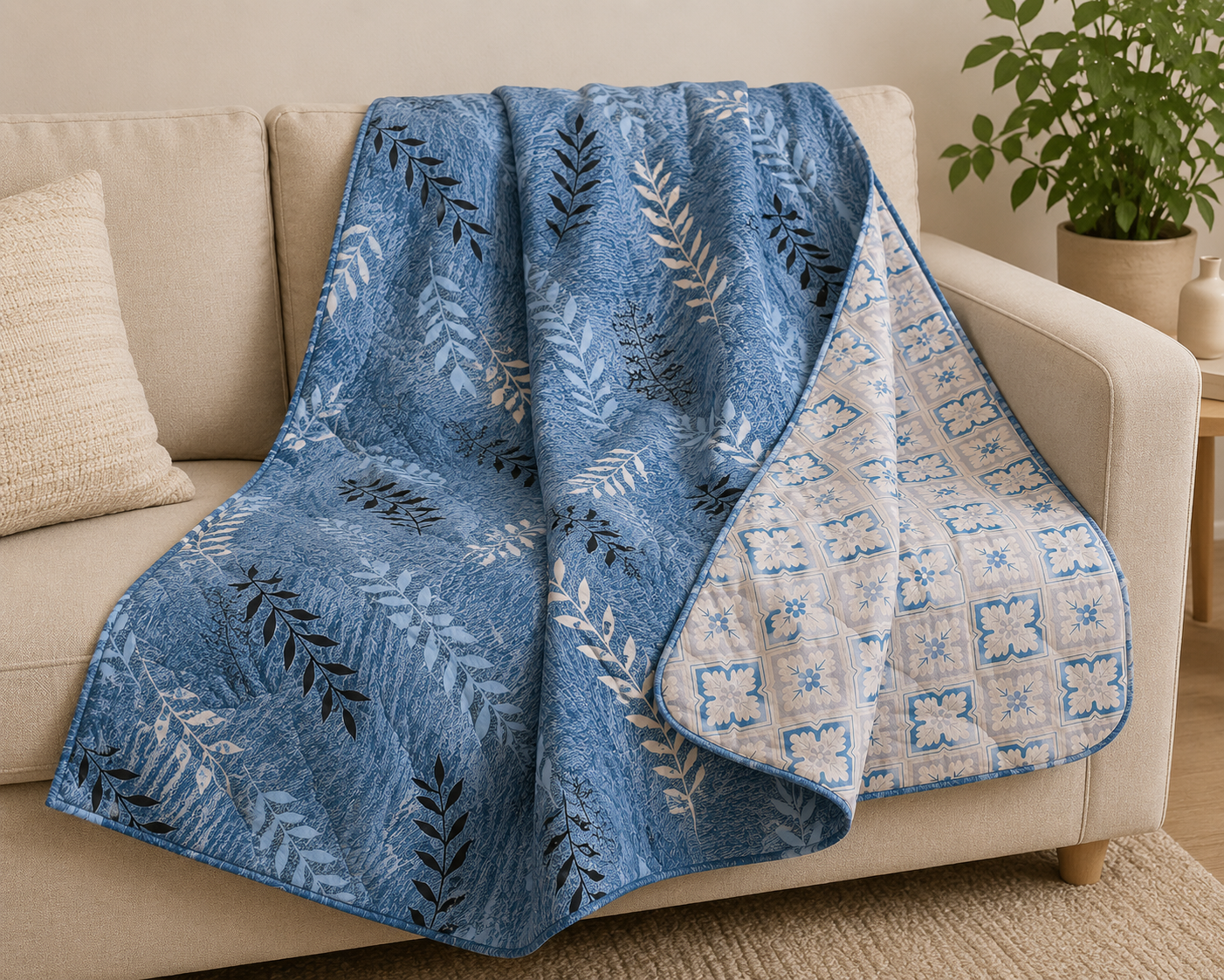 Premium Cotton Comforter | Soft Warm & Cozy Blanket for Winter
