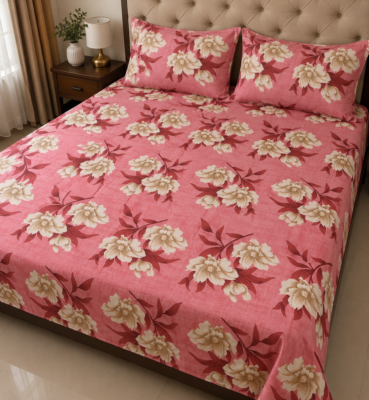 Premium Cotton Bedsheet | Soft & Comfortable Double Bed Sheet